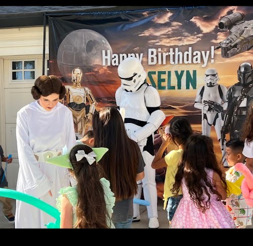 Star Wars character at Raleigh birthday party